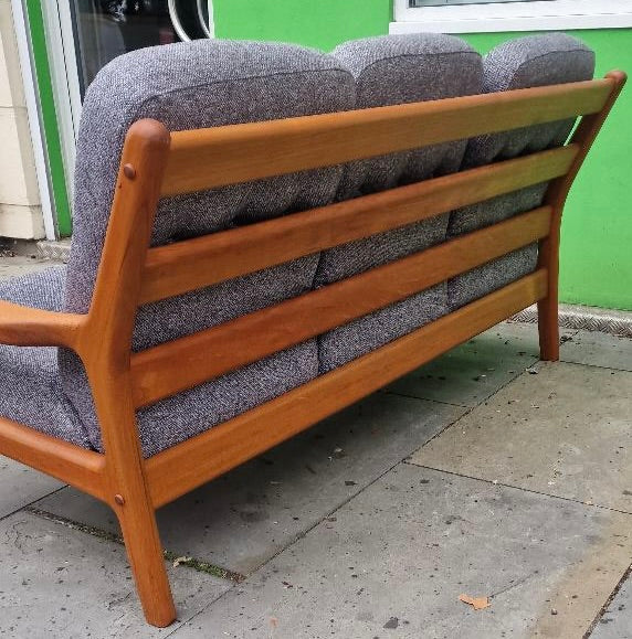 3 x seater teak sofa Danish by Mobelfabrik Holstabro
