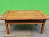 1970s Elm coffee table by Alain Gaubert