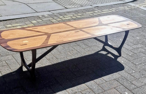 'Long Tom' Marquetry Coffee Table by Everest for Heals