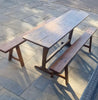 Vintage French  Benches and table