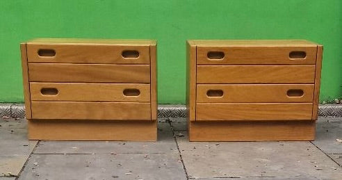 1980s 2x Bedroom cabinets