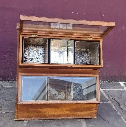 BISCUITS ANTIQUE DISPLAY CABINET