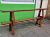 Vintage French  Benches and table