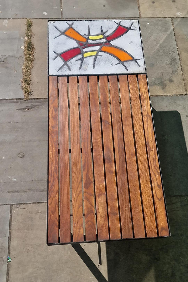 FRENCH MID CENTURY VALLAURIS COFFEE TABLE CLOUTIER TILE