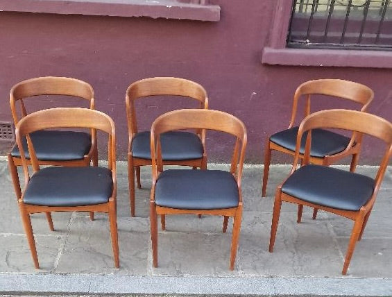 1960s 6x  Danish dining chairs by Johannes Andersen