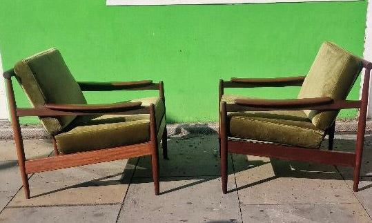 1960s  Pair of Danish armchairs