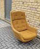 VINTAGE SCANDINAVIAN LOUNGE EGG SWIVEL CHAIR