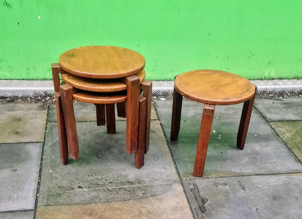 Set of  4 1960s Danish stackable table