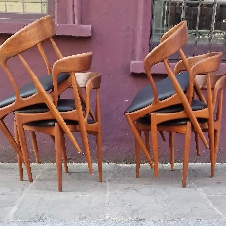 1960s 6x  Danish dining chairs by Johannes Andersen