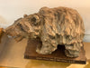Japanese Old Wood Carving Bear 1930s-1950s/Vintage Figurine Sculpture Folk Art