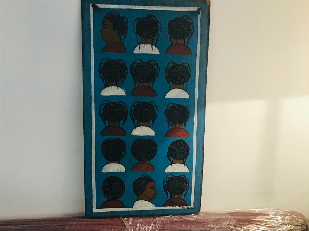 Vintage African hairdresser’s sign
