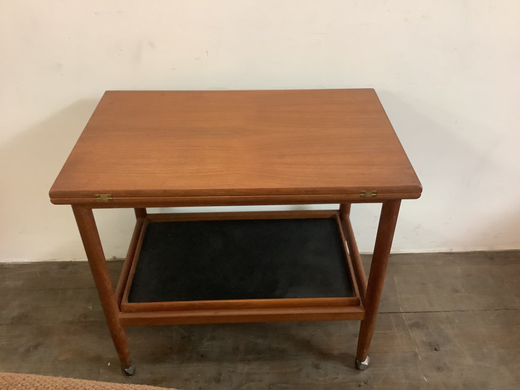 Teak Bar Trolley by Grete Jalk for Poul Jeppesens Møbelfabrik, 1960s