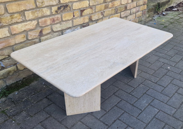Italian Travertine Marble Coffee Table. 1970s