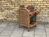 1970’s Bamboo drinks trolley. SOLD