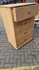 Victorian Campaign Raw Pine Chest of Drawers