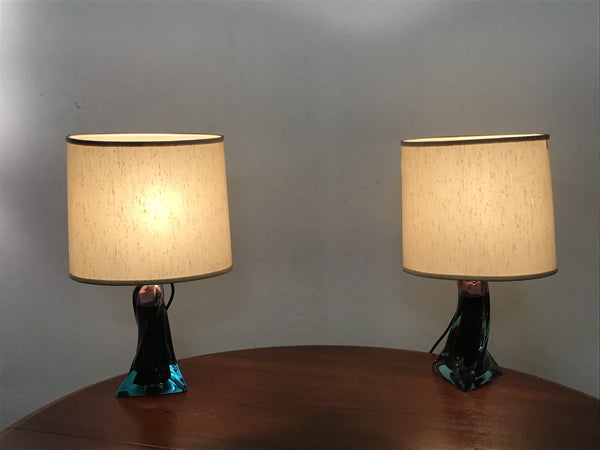 A pair of Murano glass table lamps 1960’s