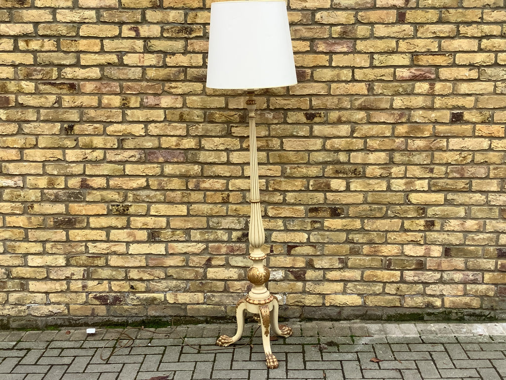 Rocco gilded Italian floor lamp