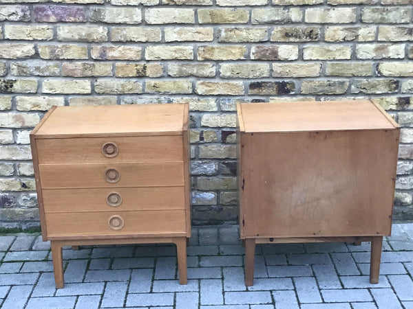 A pair of 1960’s Danish chest of draws in the style of Borge Mogensen. SOLD