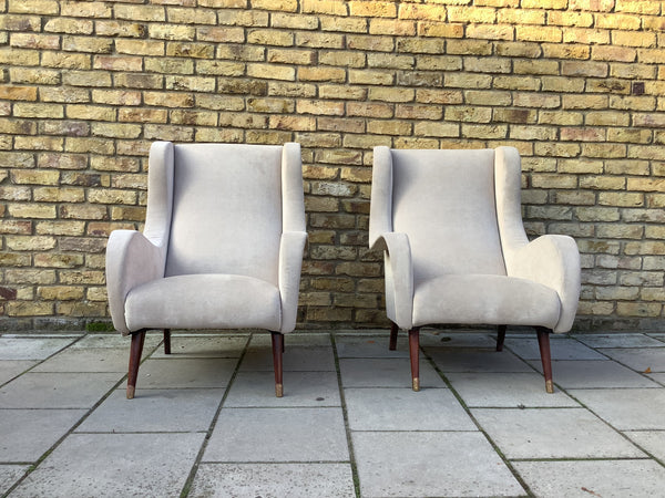 1950’s Reupholstered French armchairs