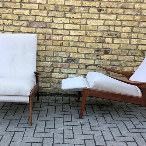 Greaves and Thomas style Reclining armchairs