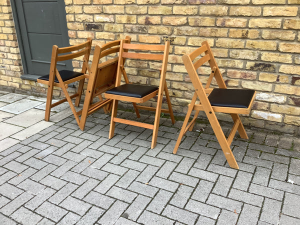 A set 4 1960’s folding chairsSOLD