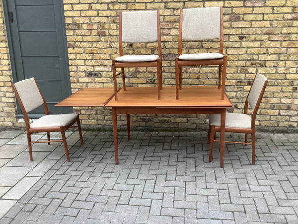 1960’s Danish table and chairs. SOLD