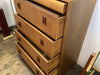 1960’S Vintage Walnut,  Teak,rosewood Chest Of Drawers By Eillot of Newbury. SOLD