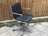 Vintage black leather office chair SOLD