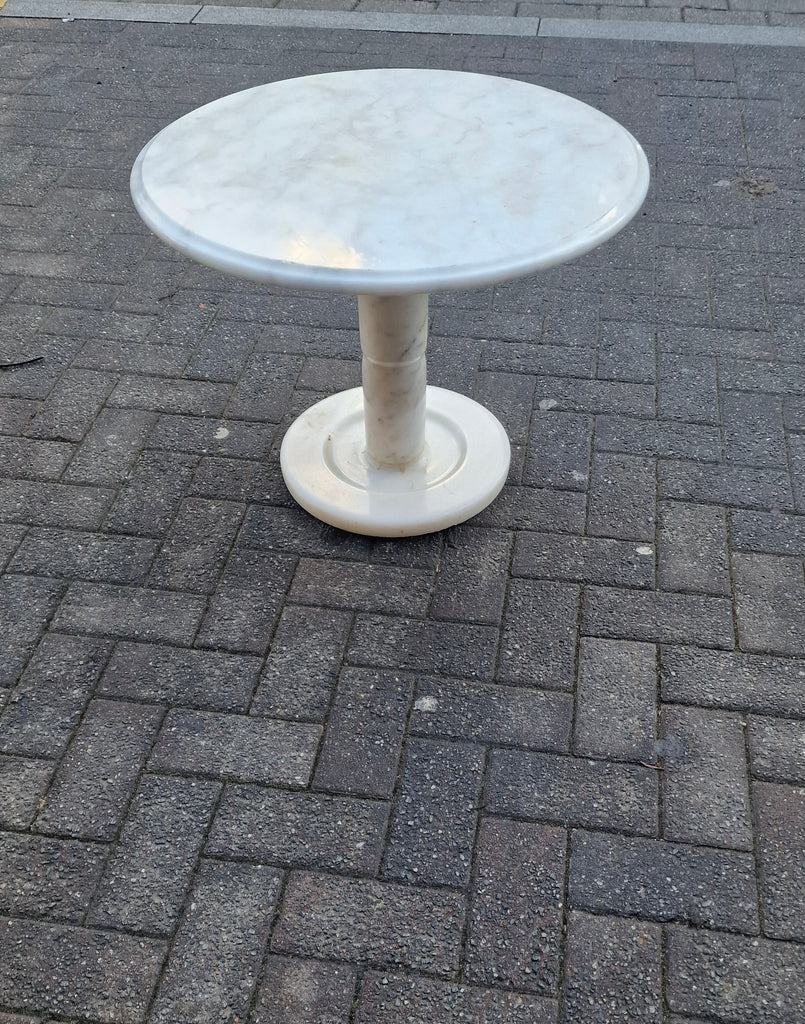 1970’s round side marble table