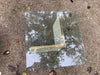 SOLD 1970s  Italian Glass and Travertine coffee table
