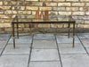 French Hollywood Regency Maison Jansen Style Brass & Glass Coffee Table c.1970