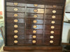 19th Century Amberg Mahogany wooden filing cabinet