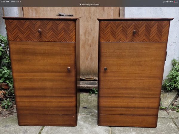 1960’s Uniflex bedside cabinets