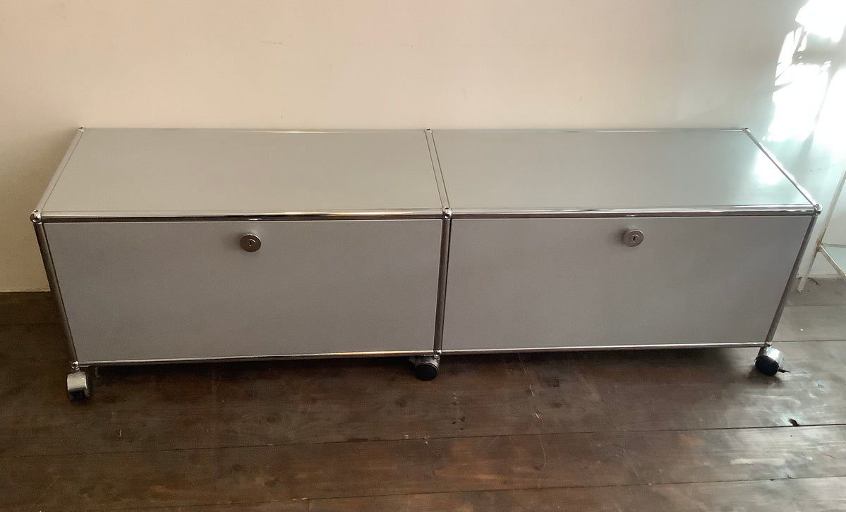 USM Haller TV/Hi-Fi unit/ low storage unit/USM Haller Media B218 Stora ...