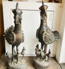 BENIN BRONZE - GORGEOUS COCKERELS