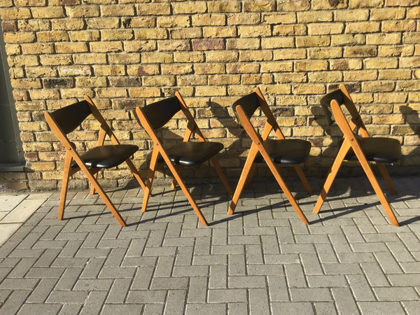 A Set of 4 1960’s folding chairs. SOLD