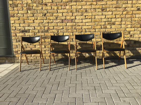 A Set of 4 1960’s folding chairs. SOLD