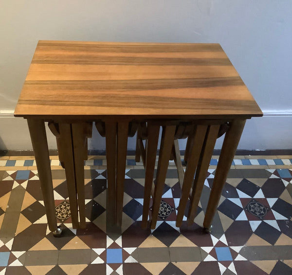 SOLD.  Danish NESTING TABLES BY POUL HUNDEVAD FOR NOVY DOMOV, 1960S