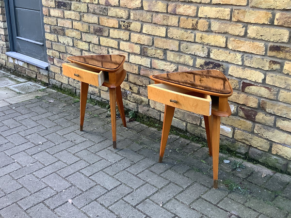 1950’s Italian pair of bedside cabinet