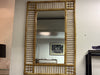1960s French Bamboo mirror