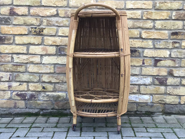 SOLD. 1950’s Italian Bamboo bar set by Bonacina