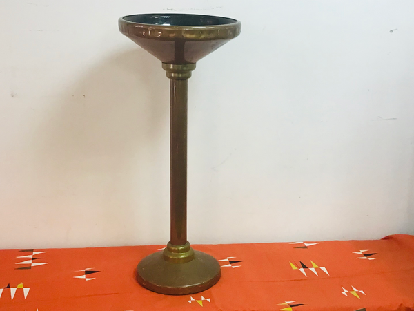 1930’s copper & Brass Christian stand bowl