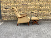 Danish Teak  Recliner armchair  & Ottoman