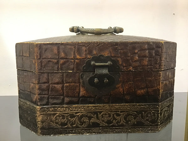 1930’s Chinese crocodile skin box