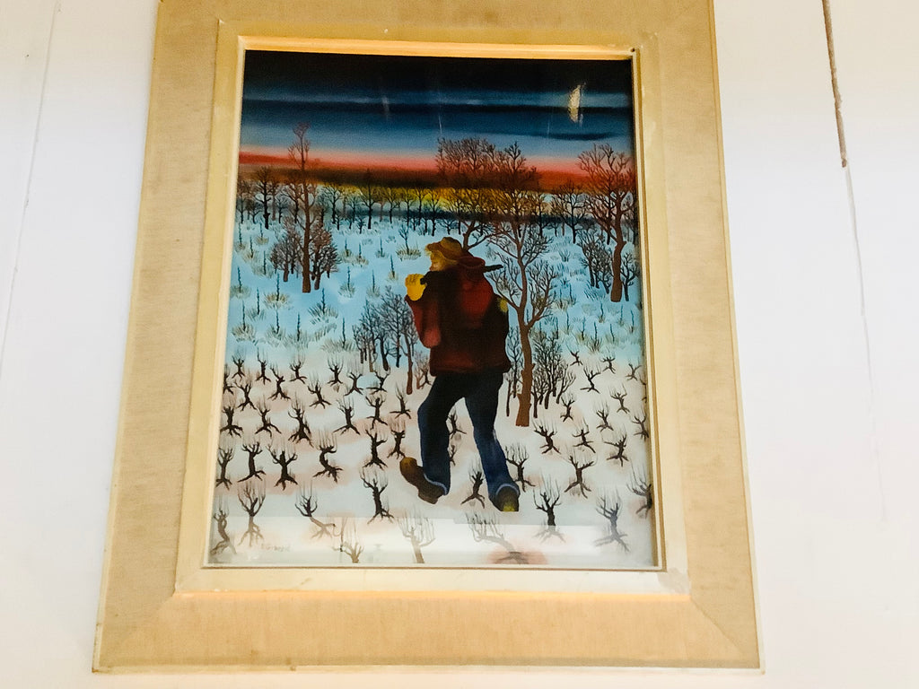 Peasant with the wine jug by Dubravko Grbesic