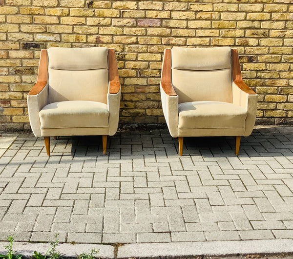 A Pair 1960’s French armchairs