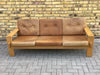 1960’s Asko 3 seater sofa 'Bonanza' 3 seater sofa in solid oak by Esko Pajamies for Asko, Finland 1960s