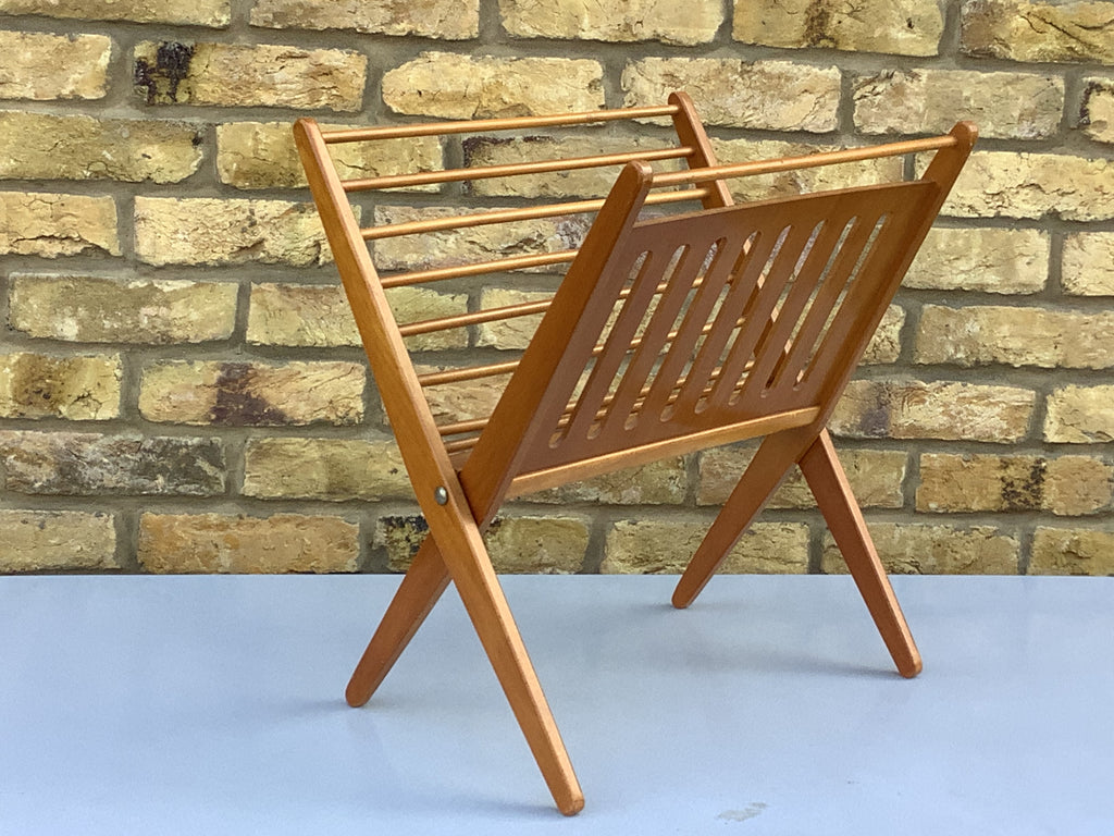 Danish Midcentury Folding Magazine Rack by Cees Braakman for Pastoe c.1950