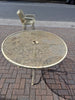 Mid Century Metal Patio Table / Chair Set attributed to Russell Woodard