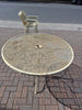 Mid Century Metal Patio Table / Chair Set attributed to Russell Woodard